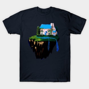 Unique floating space island - fantasy T-Shirt